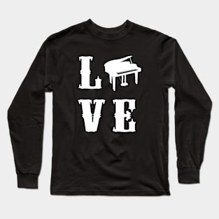 Love Piano Long Sleeve T-Shirt